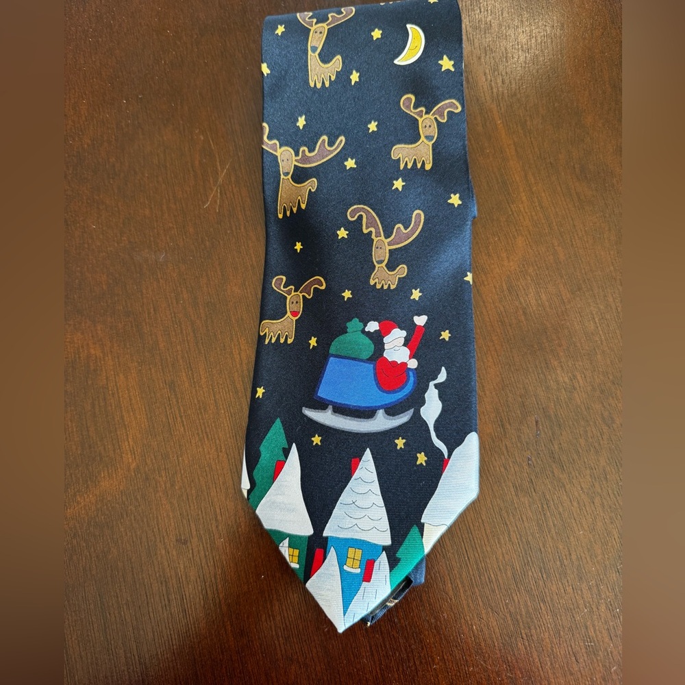 Men’s Save The Children Christmas Tie Rudolph 100% silk